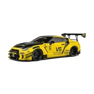 SOLIDO 1/18 Nissan GT-R R35 LB Walk Bodykit 2.0 2020 Yellow Die-Cast with Genuine Rubber Tires and I
