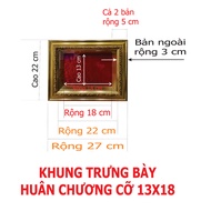 Khung Trưng Bày Huy Chương Khung Huân Chương (13x18 20x30 30x40 25x35)