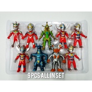 READY STOCK 9 PCS PER SET ULTRAMAN AND MONSTERS