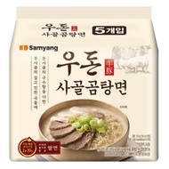 Samyang Udong Bone Broth Noodles 110g x 5 Packs Korean Instant Noodle Beef Bone Soup Ramen