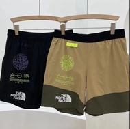 外國預訂 2色選 the north face 拼色戶外機能 拉鍊口袋 短褲