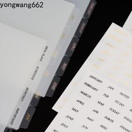 NORYX Diary Book Sticker PVC Creative Notebook Sticker Separator Page Binding Supplies Loose Leaf Pa