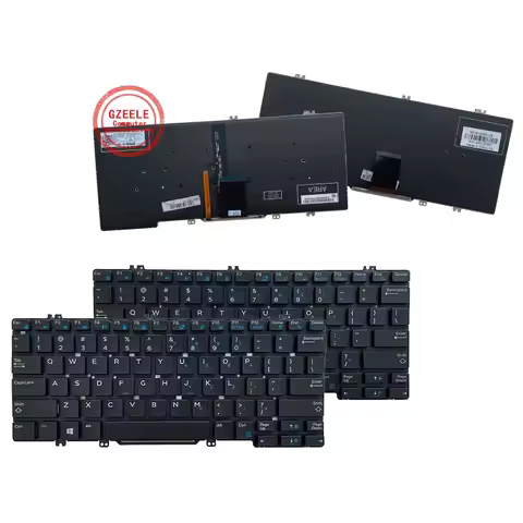 RU/US/UK/BR/PO Laptop Keyboard For DELL Latitude 5290 7380 7389 7390 E7390 E7290 E5290 E5280 5288 52