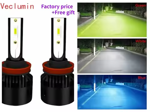 P2 LED Fog Light Bulbs 881 9005 9006 H1 H3 H4 H7 H11 Extremely Bright Car LED Driving Lemon Green Ic