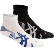 全新Asics cushioning performance socks 2pair 47-49 black/white