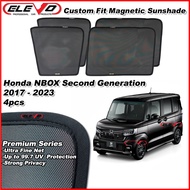 ELEVO Honda NBOX N Box 2017 to 2023 Magnetic Custom Fit Sunshade Magnet Shade Sun Protection 4pcs
