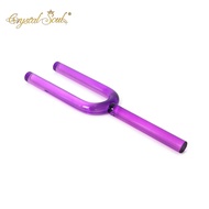 432Hz Crystal Tuning Fork 16mm Purple Natural Quartz Tuning Fork Yoga Meditation Tuning Fork Sound T