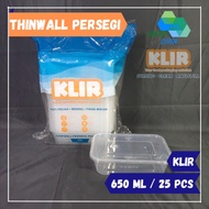 Thinwall Lunch Box Rectangular Food Container 650 ClearML Food Storage Container