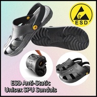 ESD Anti-Static Sandals SPU Toe Protection Slippers l Unisex ESD Slipper l ESD 4 Holes Safety Slippe