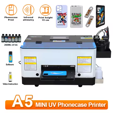 A5 UV Printer Impresora For Epson L805 printhead UV printer suitable For mobile phone shell wood acr