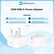 20W Fast Charge PD Output USB-C 3 Pin Malaysia Travel Power Adapter