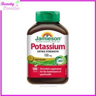 Jamieson - 長效特強健體鉀 營養補充劑 100毫克 100片 [平行進口] 此日期前最佳:2026年12月31日