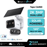TP-Link Tapo C645D KIT 2K 3MP Solar Powered Dual Lens Pan/Tilt WIFI Camera | AI Tracking | Night Vis