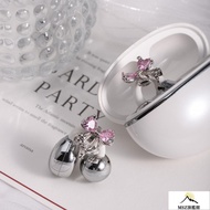 Super Beautiful Accessories Women Sweet Butterfly freeclip Earphone Diamond Buckle Clip Princess Sty