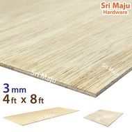 MAJU (4ft x 8ft) 3mm Plywood Timber Panel Wood Board Sheet Ply Wood Papan Kayu Perabot