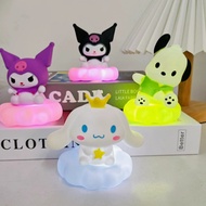 Birthday Accessories Kuromi Night Light White Dog Pancha Dog Sitting Cloud With Led Light Cake Decor