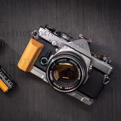 Handmade Wooden Hand Grip L Plate Alloy Base For Olympus OM2 OM1 OM-1 Film Camera Bracket