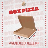 Cardboard Pizza Box/ - Die Cut Size 33cm x 33cm x 4cm