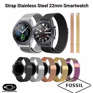 SA Strap Stainless 22mm Fossil Gen 6 5 5E Lite 44mm 45mm Steel Tali Jam Strap Smartwatch Tali Jam Tangan