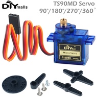 TS90MD 9g Micro Servo Motor Metal gear simulation steering gear 90/180/270/360 degree mini servo for