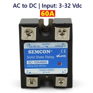 Relay bán dẫn - SSR 1 pha DC to AC input: 3-32Vdc output: 24-280Vac dòng 40A 60A 80A 100A 120A 150A 