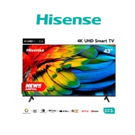 [New 2023] TV Hisense 43 นิ้ว 4K Ultra HD Smart TV VIDAA U5 รุ่น 43E6K ประกันศูนย์3ปี