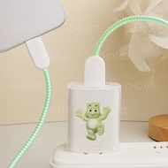 Charger Protector For Realme 18w 33w 45W 67w 80w 65w Cute Crossdressing Piggy charger cover cable pr