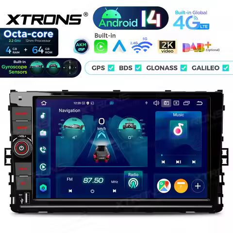 XTRONS 9" Android 14 Car Radio for Volkswagen T-Cross Pasaat TIGUAN with Worldwide 4G DSP CarPlay An