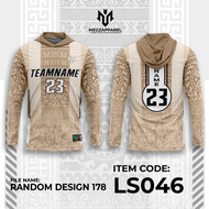 LS046 Basketball Warmer Hoodie Full Sublimation Free Change Team Name ,surname and Number