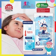 (2Pcs) Dr.Momo House Cool Fever Berubah Warna Fever Cooling Gel Sheet For Baby Children Fever Coolin