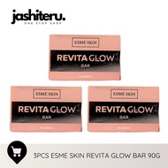 3PCS ESME Skin Revita Glow Bar Soap Face Body 90G Skin Lightening and Brightening Gentle Skin Soap