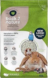 Back 2 Nature® Small Animal Bedding & Litter – Upcycled from 99% Recycled Paper | Highly Absorbent &