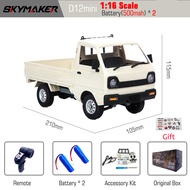 NEGHU WPL D12ขนาดเล็ก1:16รถ RC 2.4กรัมไฟดริฟท์รถเข็นของการจำลองการควบคุมระยะไกลไฟ On-Road D12mini รถ