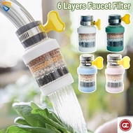 QC 1Pc 360 Degree Rotation Faucet Filter Adjustable Flexible Tap Extender Water Saving Sprayer Filte