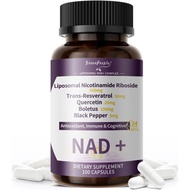 GREENPEOPLE NAD+ Supplement for Women - Liposomal NAD Supplement Nicotinamide Riboside with Resverat