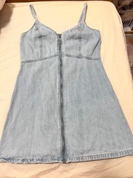 牛仔吊帶裙