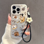 Casing hp For iphone 16 11 12 13 14 15 pro xs XR 14 plus pro max 7 8 6 7+ 8+ 6+ Xs Max Mickey Coffee