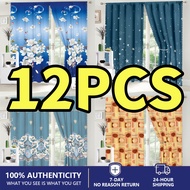 12PCS Kurtina 100x210cm Cortain Sale Window Door Room Home Curtain 3 for 100 Makapal Curtains Makapa