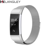 For Fitbit Charge 2 Fitness Tracker Bands Milanese Loop Stainless Steel Sport Bracelet Strap Unique Magnet Lock Replacement
