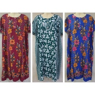 [XL] Baju Tidur MIDI DRESS Batik Indonesia Aladdin Soft Cotton Premium Quality Size Jumbo / Women Maxi Night Dress