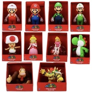 Super Mario Bros Toy Mario Luigi Toad Princes Peach Yoshi Donkey Kong Bowser Action Figure