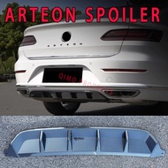 For vw's Arteon CC Rear Spoilers 2019 2020 2021 2022 Body Kit Gloss Black Bumper Lip Trunk Diffuser 