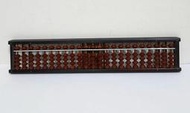 日本 TOMOE SOROBAN 木製珠算算盤 4x23檔(木框+木頭算盤珠)
