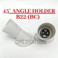 B22 BC ANGLE BATTEN WALL CEILING LAMP HOLDER / HOLDER TAPAK SENGEK ES / FOR LIGHT BULBS