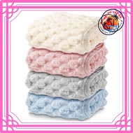 HOSUR Face Towel, Set of 4 in 4 Colors, 35X75cm, Microfiber, 3D Pokopoko Special Weave, Towel, Fluff