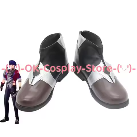 Game Honkai Star Rail Sampo Koski Cosplay Shoes PU Leather Shoes Halloween Party Boots Cosplay Prop 