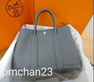 Hermes Garden Party GP30 0L Gris Meyer 積雨雲灰 花園包 全新