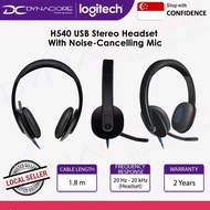 Logitech H540 USB Stereo Headset With Noise-Cancelling Mic - EBL, High Definition Sound Quality