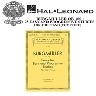 BURGMULLER - TWENTY-FIVE EASY AND PROGRESSIVE STUDIES FOR THE PIANO, OP. 100 Schirmer Library of Cla
