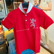 Giordano Polo Shirt Junior Lion White Natday Sig Red Giordano Kids Size 110, 120,130,140,155